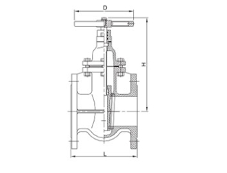 DIN 3352 NRS Metal Seated Gate Valve,FIG.3126