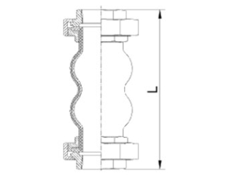 Double Sphere Union Type Rubber Expansion Joint Fig.8701