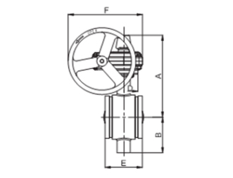 Grooved Butterfly Valve,Gear operated FIG.F1022-300