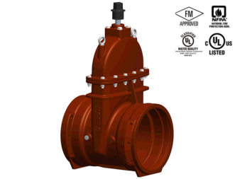 UL / FM / AWWA Large Diameter Gate Valves, Push-On x Push-On Ends
