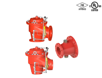 UL / FM Listed Angle Style Fire Pump Relief Valves with Optional Waste Cone