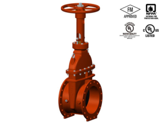 UL / FM OS&Y Resilient Seated Gate Valves (14”-24”)