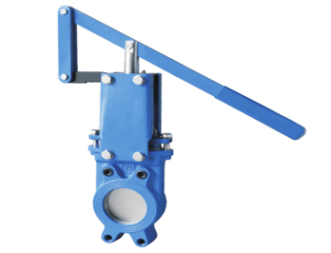 WAFER (LUG) TYPE KNIFE GATE VALVE WITH LEVER